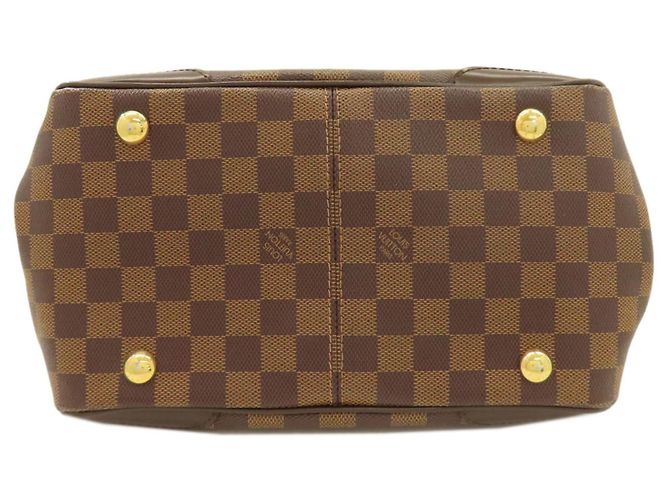 Borsa Louis Vuitton Verona PM in Tela Damier Marrone Damier ebene - vista 4