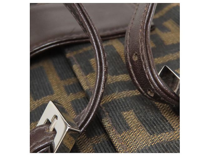 Fendi Handtasche mit Zucca-Muster Braun - Ansicht 15