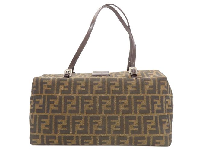 Fendi Handtasche mit Zucca-Muster Braun - Ansicht 2