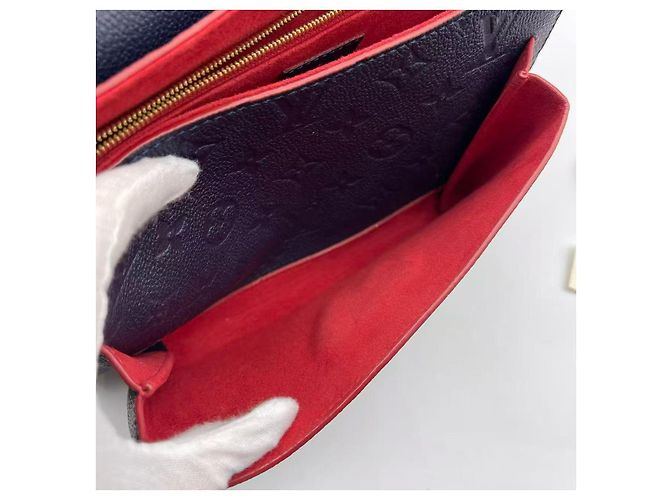 Borsa a spalla Vavin PM Louis Vuitton in pelle Monogram Empreinte blu navy. - vista 9