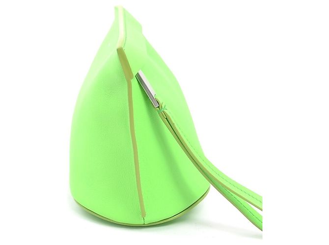 Clutch in pelle verde Salvatore Ferragamo - vista 2