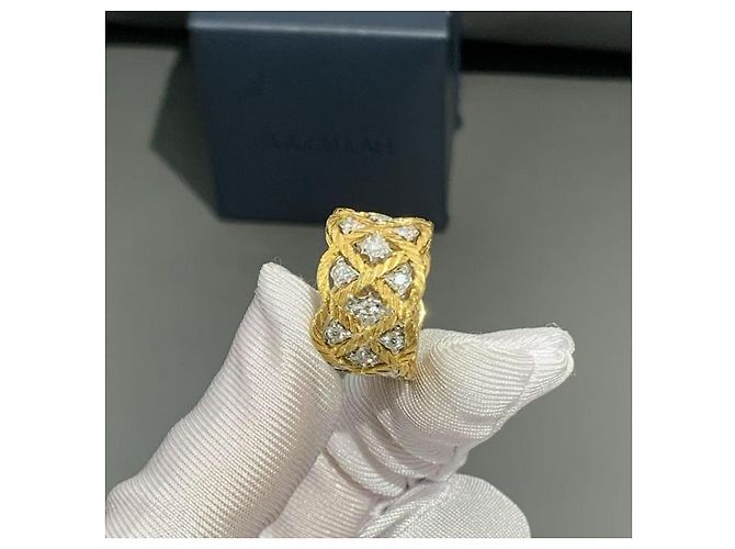 Buccellati gold and diamond cocktail ring - view 5