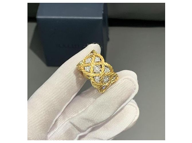 Buccellati gold and diamond cocktail ring - view 6