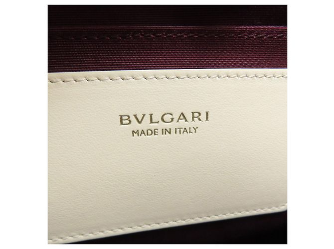 Bulgari Borsa in pelle di vitello Bvlgari Bvlgari Bianco - vista 6