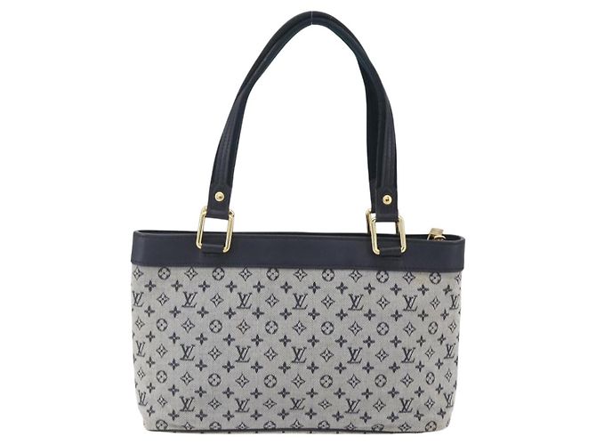 Borsa Louis Vuitton Lucille Mini Lin PM Blu - vista 2