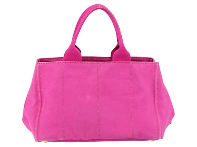 Prada Canapa Tote aus Canvas Medium Pink - Ansicht 2