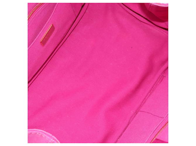 Prada Canapa Tote aus Canvas Medium Pink - Ansicht 5