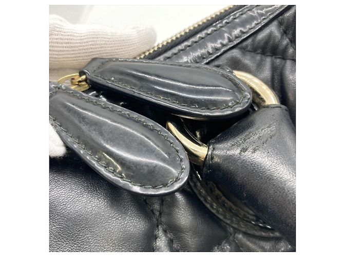 Borsa Cannage nera Christian Dior Nero - vista 12