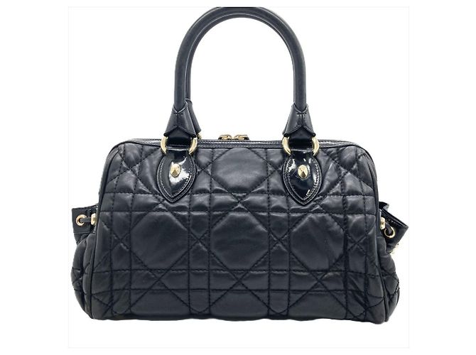 Borsa Cannage nera Christian Dior Nero - vista 3