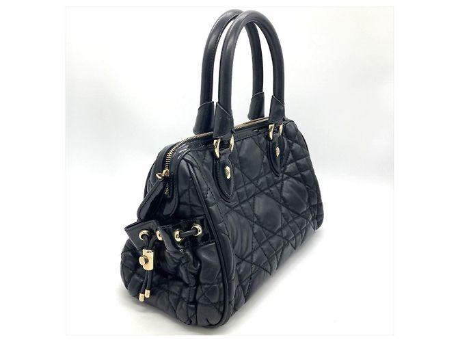 Borsa Cannage nera Christian Dior Nero - vista 4