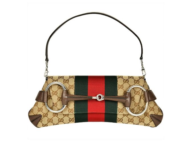 Borsa a mano Gucci Horsebit Chain Beige - vista 2
