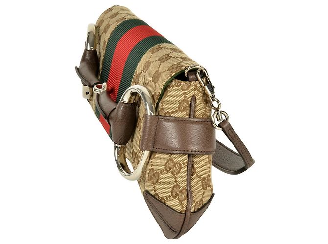 Borsa a mano Gucci Horsebit Chain Beige - vista 3