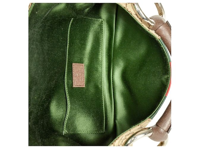Borsa a mano Gucci Horsebit Chain Beige - vista 7