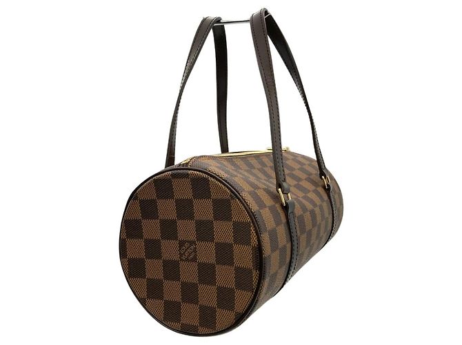 Borsa Louis Vuitton Papillon 26 Marrone - vista 3