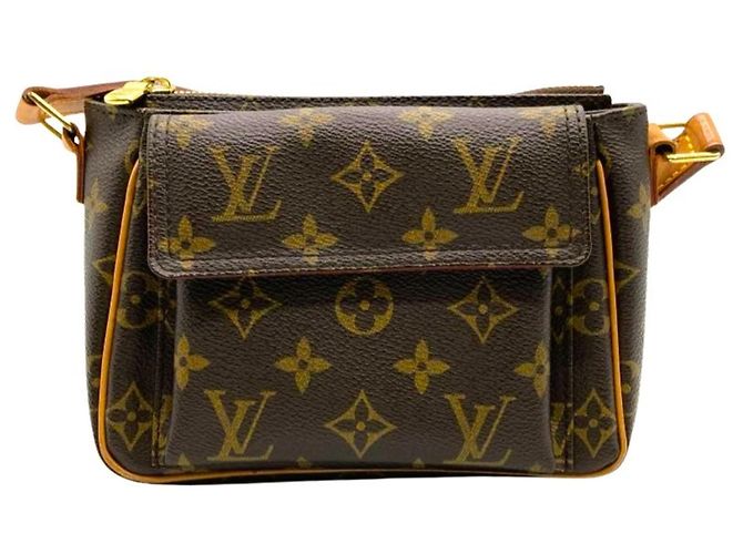Borsa a Spalla Louis Vuitton Viva Cite PM Marrone Monogramma - vista 2
