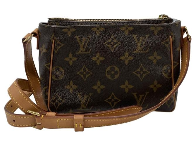 Borsa a Spalla Louis Vuitton Viva Cite PM Marrone Monogramma - vista 4