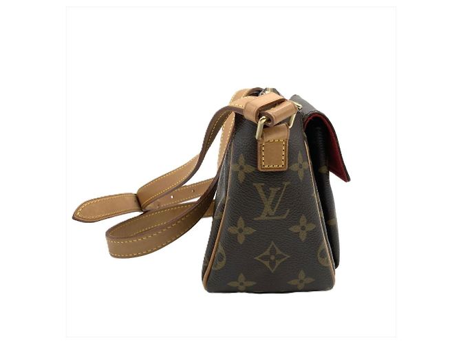 Borsa a Spalla Louis Vuitton Viva Cite PM Marrone Monogramma - vista 5