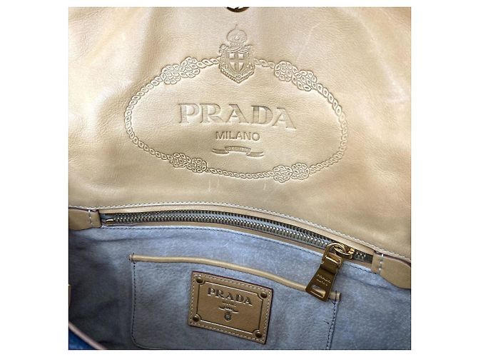 Borsa in tela Prada BN2119 Marrone Multicolore - vista 10