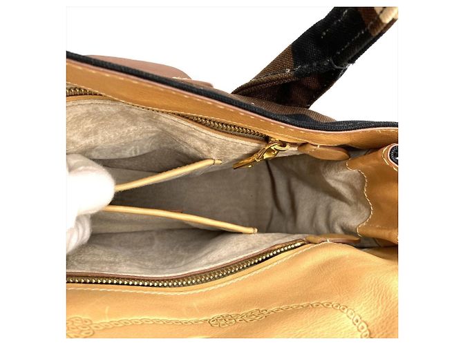 Borsa in tela Prada BN2119 Marrone Multicolore - vista 8