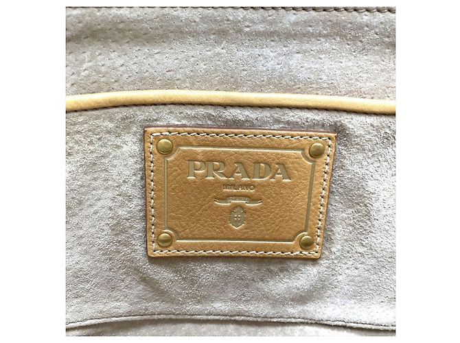 Borsa in tela Prada BN2119 Marrone Multicolore - vista 9