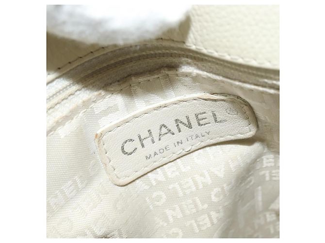 Chanel Reissue Cerf Executive Tote aus Leder Mittel Weiß - Ansicht 6