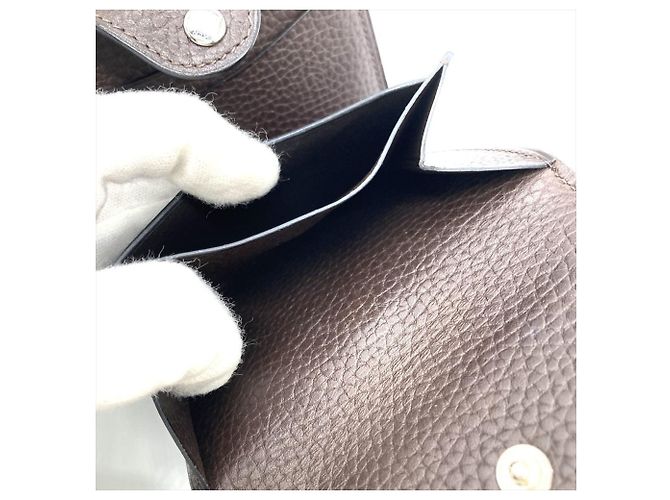 Billetera Compacta Galop de la Ilíada Hermès Castaño - vista 10