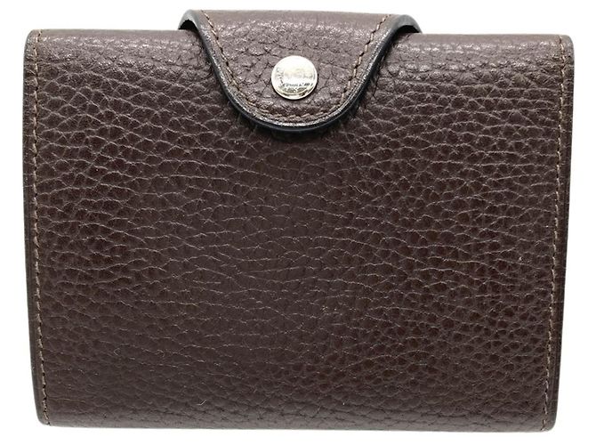 Billetera Compacta Galop de la Ilíada Hermès Castaño - vista 2