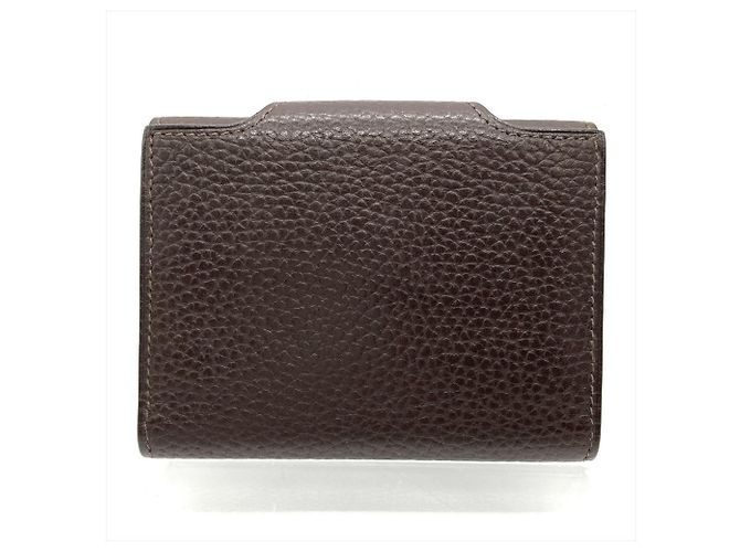Billetera Compacta Galop de la Ilíada Hermès Castaño - vista 3