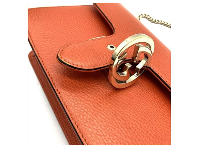 Borsa a Spalla Gucci Interlocking G Arancione - vista 12