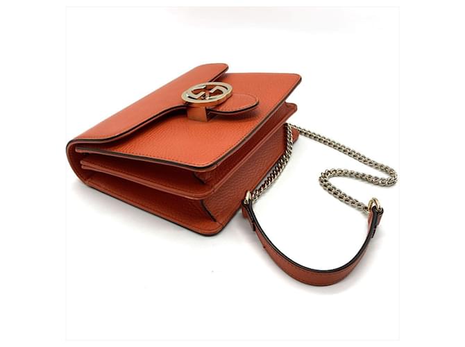 Borsa a Spalla Gucci Interlocking G Arancione - vista 5