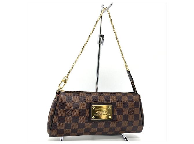 Borsa a spalla Eva Louis Vuitton in Damier Ebene Marrone - vista 2