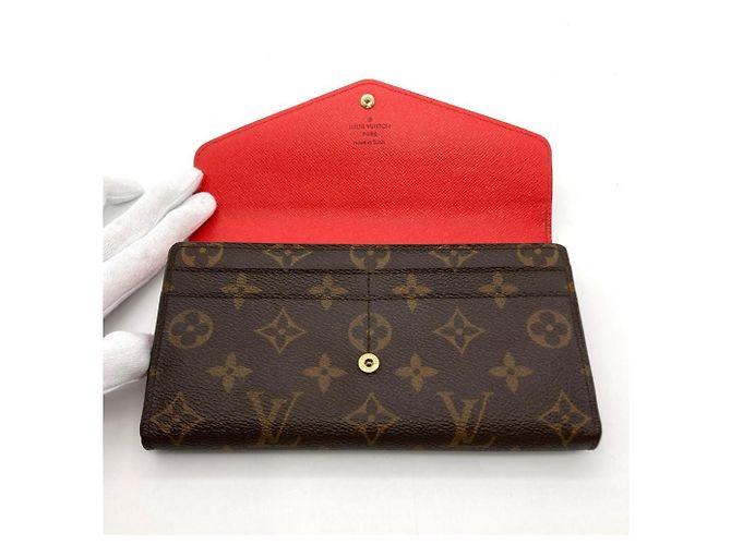 Portafoglio Lungo Sarah di Louis Vuitton Marrone - vista 6