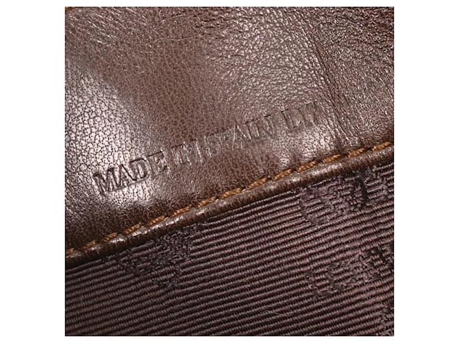 Loewe Anagram Leather Marrone - vista 4
