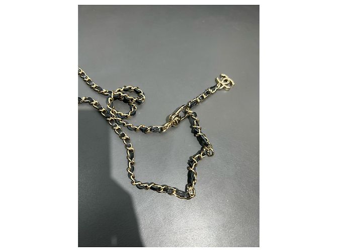 Borsa a cintura micro mini in tessuto jersey trapuntato nero Chanel - vista 7