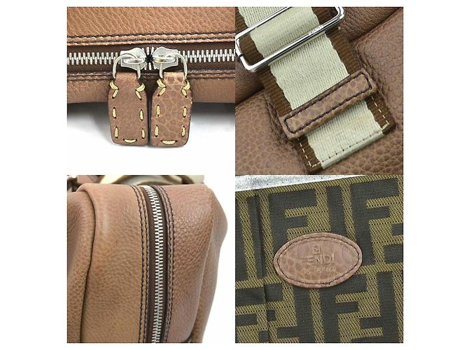Borsa Fendi Selleria Marrone - vista 4
