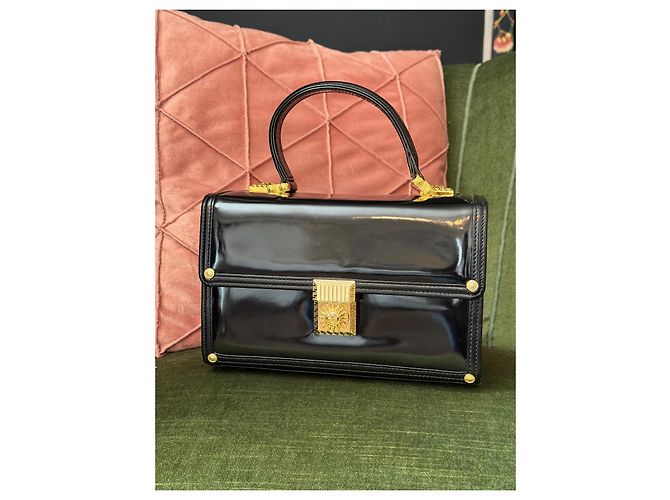Gianni Versace Borsa Vanity Sunburst di Versace Nero - vista 2