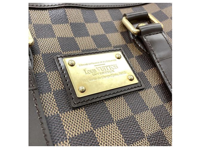 Borsa Hampstead PM Louis Vuitton Marrone - vista 8