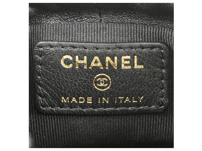 CHANEL Mini Borsa a Spalla Matelassé con Catena Nero - vista 7