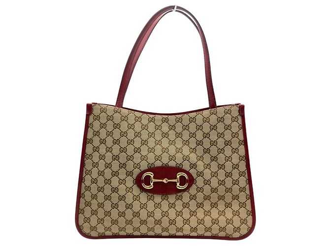 Borsa Tote Horsebit Gucci Beige - vista 2