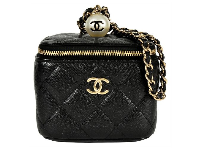 Pochette Mini Catena Vanity Nera Chanel Nero - vista 2