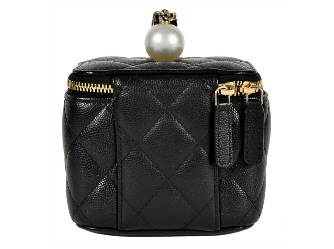 Pochette Mini Catena Vanity Nera Chanel Nero - vista 4