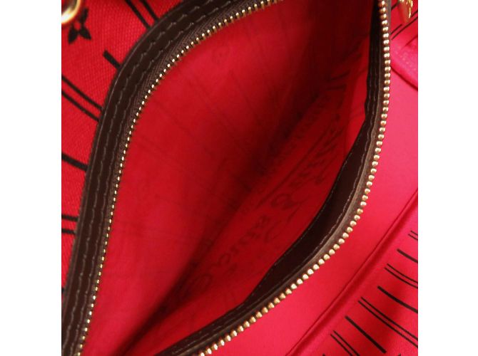 Borsa tote Louis Vuitton Neverfull PM Damier Cerise Fuschia - vista 6