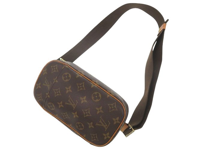 Borsa Pochette Ganju Monogram Louis Vuitton Marrone - vista 4
