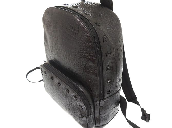 Jimmy Choo Star Stud Embossed Leather Backpack - view 8