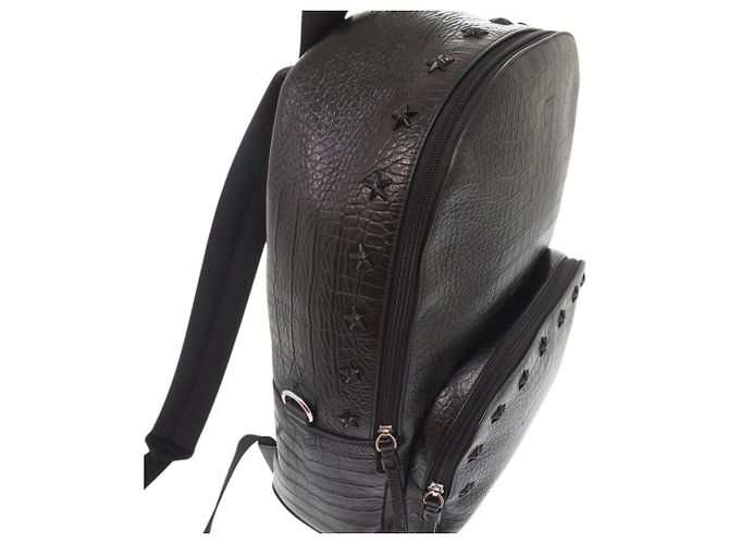 Jimmy Choo Star Stud Embossed Leather Backpack - view 9