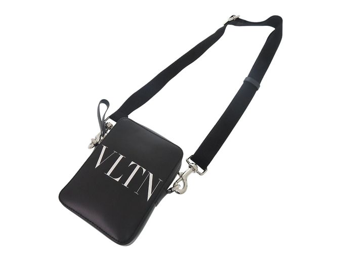 Borsa a spalla nera con logo VLTN di Valentino Garavani Nero - vista 3