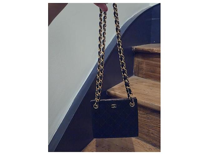 Mini Borsa Chanel Nera in Pelle Nero - vista 11