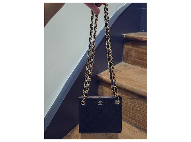 Mini Borsa Chanel Nera in Pelle Nero - vista 12