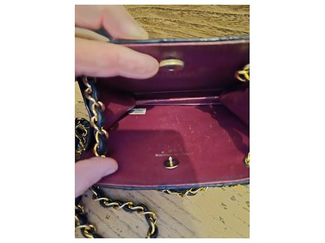 Mini Borsa Chanel Nera in Pelle Nero - vista 4