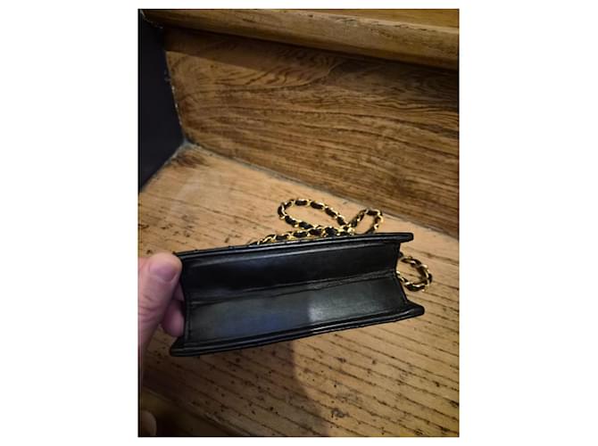 Mini Borsa Chanel Nera in Pelle Nero - vista 8
